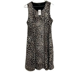 PREMISE Leopard Dress, Multi Colors, Size Medium